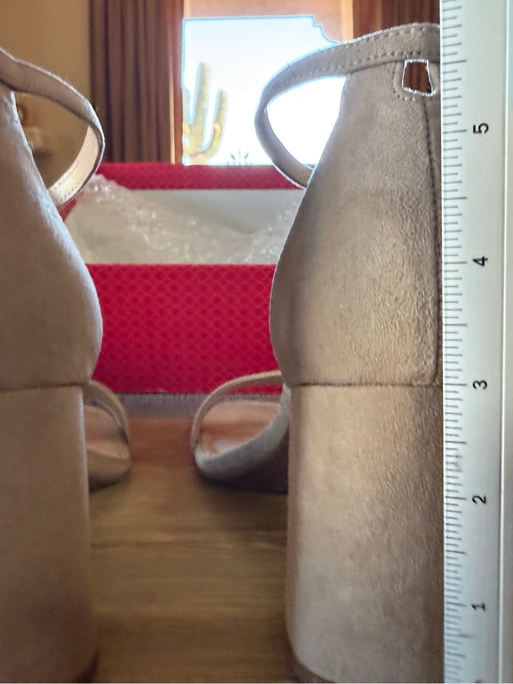 Kelly & Katie Taupe Block Heel Sandals - Picture 4 of 4